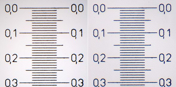 [ Vergleichsaufnahmen mit 10er Objektiven ]